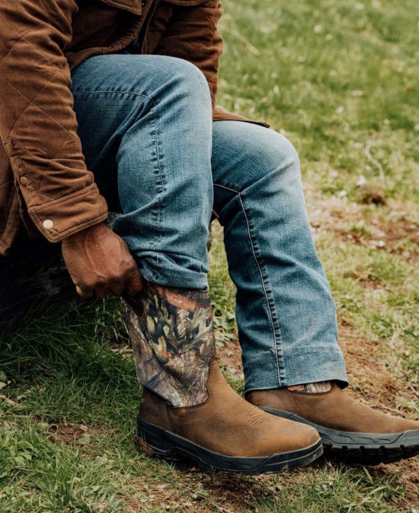 Men's Flatland Pull-On Waterproof Work Boot (Soft Toe)  |  MOSSY OAK  BREAK-UP COUNTRY