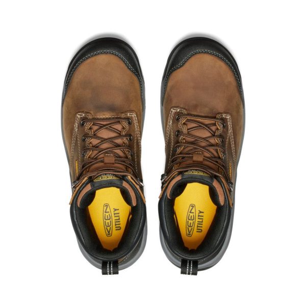 Men's Evanston 6 Waterproof Boot (Carbon Toe)  |  Bison/Black
