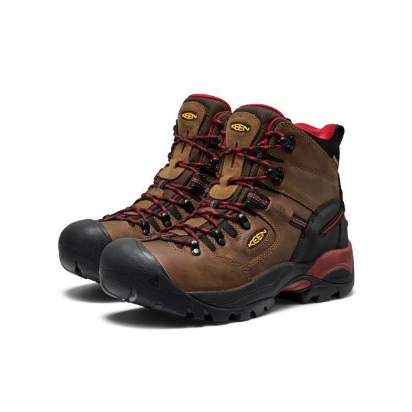 Men's Pittsburgh Energy 6 Waterproof Boot (Carbon Toe) | Bison/Black