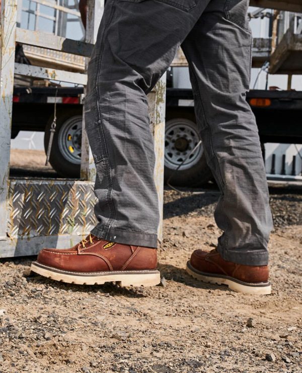 Men's Cincinnati 6 Waterproof 90° Heel Boot (Carbon Toe)  |  Belgian/Sandshell
