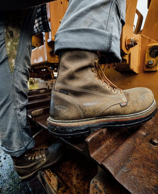 Men's Liberty 8 Waterproof 90° Heel Boot (Carbon Toe)  |  Coffee Bean/Black